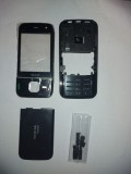 Carcasa Completa Nokia N85, Fata + Geam + Mijloc + Taste + Capac, Negru
