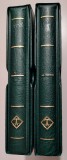 2 mape Leuchtturm Optima cu etui, second hand, culoarea verde