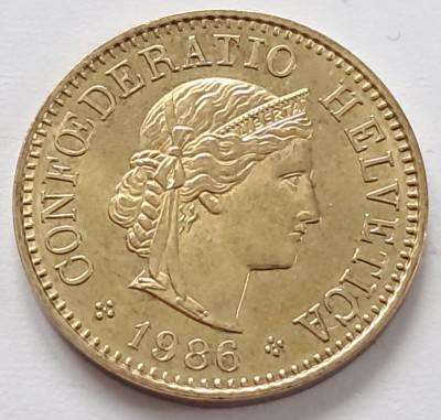 Elvetia, 5 Rappen 1986 foto
