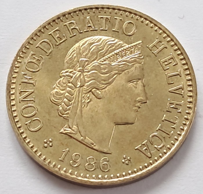 Elvetia, 5 Rappen 1986