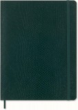 Carnet - Precious &amp; Ethical with Gift Box - Python-Effect - XL, Vegan Soft Cover, Ruled - Green | Moleskine
