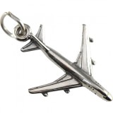 Pandantiv, jolie silver, argint 925, model avion, 25 x 20 mm, 1.2 g