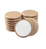 Set de 16 planoare pentru mobilier greu X-Protector, plastic, maro, 9 cm