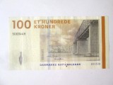 Rara! Danemarca 100 Kroner 2009 semnaturi:Sorensen/Nils Bernstein,bancnota din imagini in stare foarte buna la cel mai mic pret