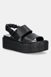 Blauer sandale OPAL culoarea negru, cu platforma, S5OPAL04
