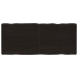 Cumpara ieftin Blat masă, 140x60x6 cm, gri, lemn stejar tratat contur organic