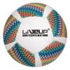 Minge de Fotbal, Model Zigzag, Alb, Dungi Colorate, Marime 2, Oem