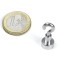 Magnet neodim oala &Oslash;10 mm, cu carlig, putere 3 kg