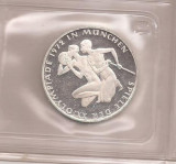 Moneda Argint, Germania 10 Marci Deutsche Mark 1972 - D-Olimpiada de la Munchen