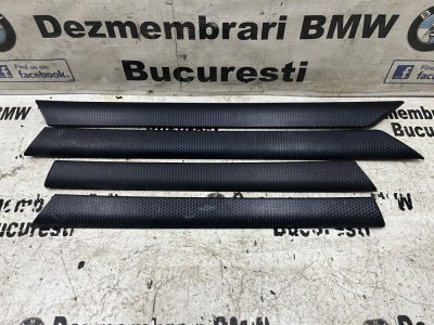 Trim ornament fata de usa Black Cube fagure 3D fata spate BMW E46 foto
