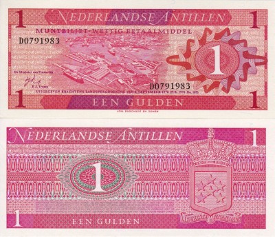 ANTILELE OLANDEZE 1 gulden 1970 UNC!!! foto