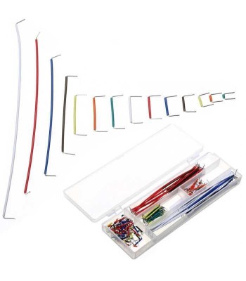 Set 140buc cabluri BREADBOARD JUMPERS foto