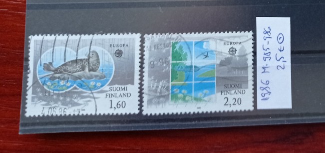 TS21 - Timbre serie Soumi-Finland - Finlanda - 1986 Mi985-986