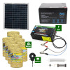 Pachetgard electric cuPanousolar 2,5J putere și8000m Fir160Kgcu acumulator 12Ah