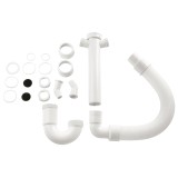 Cumpara ieftin Sifon cu furtun flexibil Xavax 110967, Compatibil cu masina de spalat rufe si masina de spalat vase, Imbinare 1 inch, 34 cm