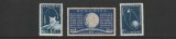 ROMANIA 1959 LP 487 ANUL GEOFIZIC INTERNATIONAL SERIE MNH NESTAMPILATA
