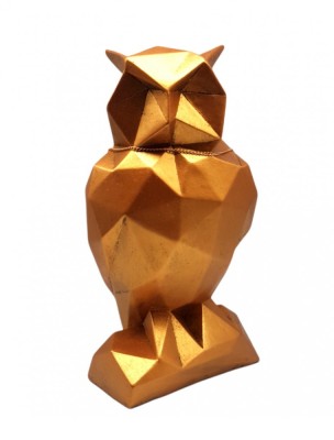 Statueta decorativa, Bufnita, Auriu, 29 cm, DVLG022AU foto