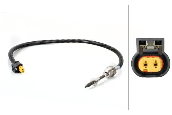 HELLA 6PT 014 494-581 Senzor, temperatura gaze evacuare