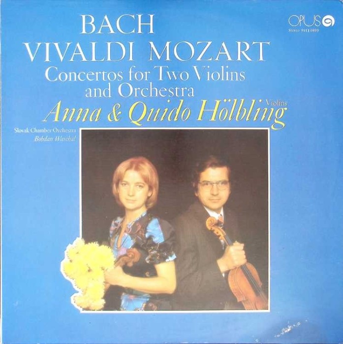 Disc vinil, LP. CONCERTOS FOR TWO VIOLINS AND ORCHESTRA-Bach, Vivaldi, Mozart, Anna and Quido HOlbling-286076