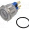 Comutator anti-vandalism E-SWITCH PV7 2A 48V IP65 montaj pe panou LED roșu