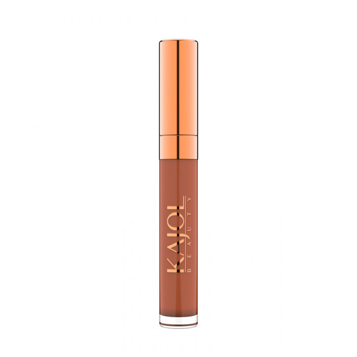 Ruj lichid mat, waterproof si ultrarezistent la transfer KAJOL Beauty matISTIQUE, 8ml - Caramel Nude