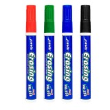 Set 4 Markere Tabla Whiteboard ProCart, Varf Rotund 2.8mm, Uscare Rapida, Negru, Albastru, Rosu, Verde