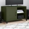 VidaXL Dulap TV, verde măsliniu, 68x39x43,5 cm, oțel 846672