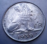 2.177 BELGIA 1 FRANC 1939 BELGIE-BELGIQUE, Europa, Nichel