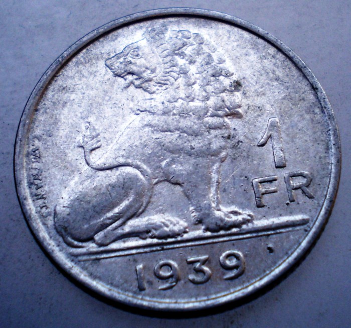 2.177 BELGIA 1 FRANC 1939 BELGIE-BELGIQUE