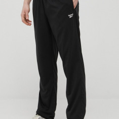 Reebok pantaloni FP9167 barbati, culoarea negru