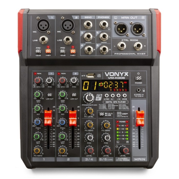 Mixer Vonyx VM-KG06 USB BT DSP pasiv