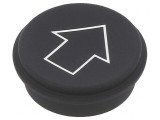 Buton Rotund Negru &Oslash;21mm