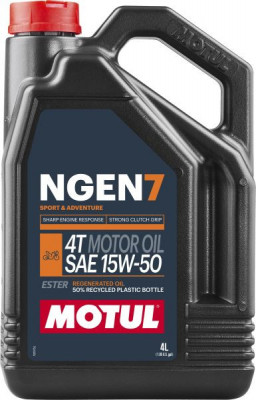 4T engine oil MOTUL NGEN 7 15W50 4l. API SN JASO MA-2 synthetic foto