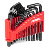 Set chei hexagonale IMBUS TORX CRV, negre, 22 buc AMIO-04297