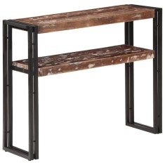 vidaXL Masă consolă, 90x30x75 cm, lemn masiv reciclat