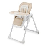 Scaun de masa Kinderkraft TUMMIE, pliabil, 7 niveluri inaltime, 4 niveluri spatar, sezlong, beige