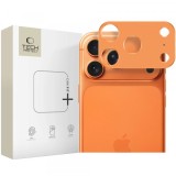 Rama protectie Camera Spate Tech-Protect Camalloy Fit+ pentru Apple iPhone 17 Pro, Aluminiu, Portocalie