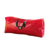 Geanta depozitare brad artificial 165x38x76 cm &ndash; husa din PVC tesut impermeabil, rosie, cu fermoar si manere