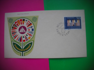 HOPCT PLIC FDC -S 2110 - EUROPA CEPT 1964-LIECHTENSTEIN foto