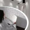 Autocolant Perete, Model Piatra Off White, Dimensiuni 70x77cm, Oem