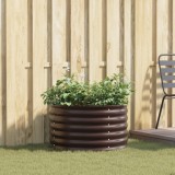 vidaXL Răsad pentru Grădină Maro 80x80x44 cm din Oțel Galvanizat