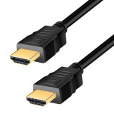 CABLU video LOGILINK, HDMI (T) la HDMI (T) 2.0, 2m, conectori auriti, rezolutie maxima 4K (3840 x 2160) la 60 Hz, plastic, dublu ecranaj, CCS, negru,
