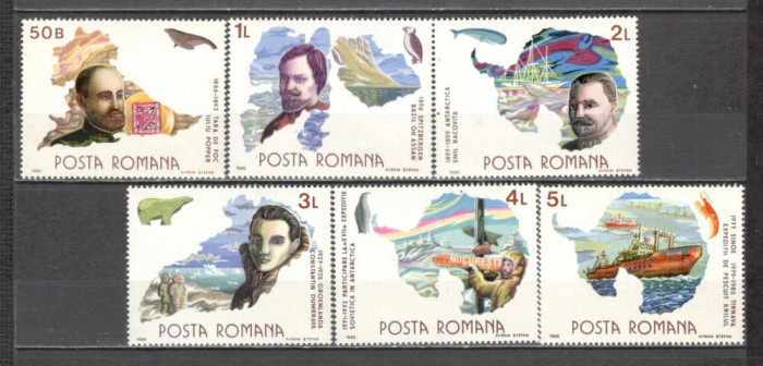 Romania.1986 Exploratori polari DR.485