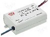 Alimentator pentru LED, 40...58V DC, 0,35A, 20,3W, MEAN WELL - PCD-25-350B
