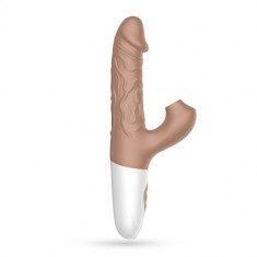 Vibratoare realiste - Crushious El Matador Vibrator Realist cu Impingeri si Suctiune pentru Clitoris Iti va Cuceri Inima foto