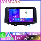Navigatie Hyundai Kona Android 12, 4GB RAM, 64GB, CarPlay, ecran 720P