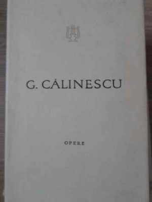 OPERE 1 CARTEA NUNTII-GEORGE CALINESCU foto