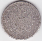 AUSTRIA UNGARIA 1 Florin 1862 A Viena, Europa, Argint