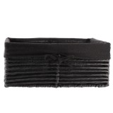 Coș Depozitare H&acirc;rtie / Metal / In 34X23,5X14 Cm &ndash; Negru | Organizatoare Baie