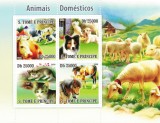 S. TOME E PRINCIPE 2008 - Animale domestice/ colita MNH, Nestampilat